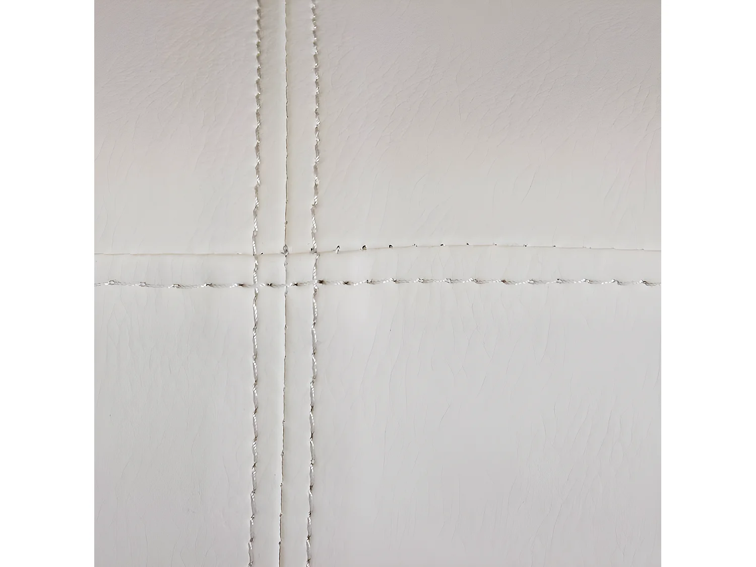 Banc M37 en similicuir,  crème/pieds clairs, 120x49x43cm