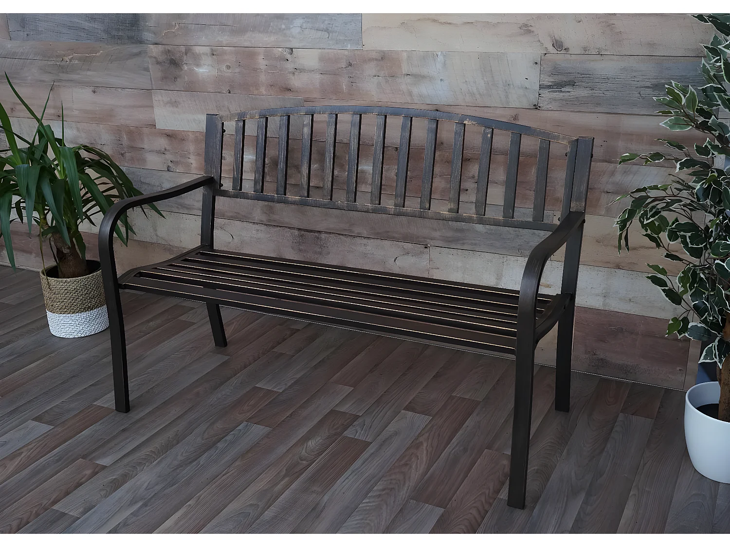 Banc de jardin MCW-F43,  bronze vintage