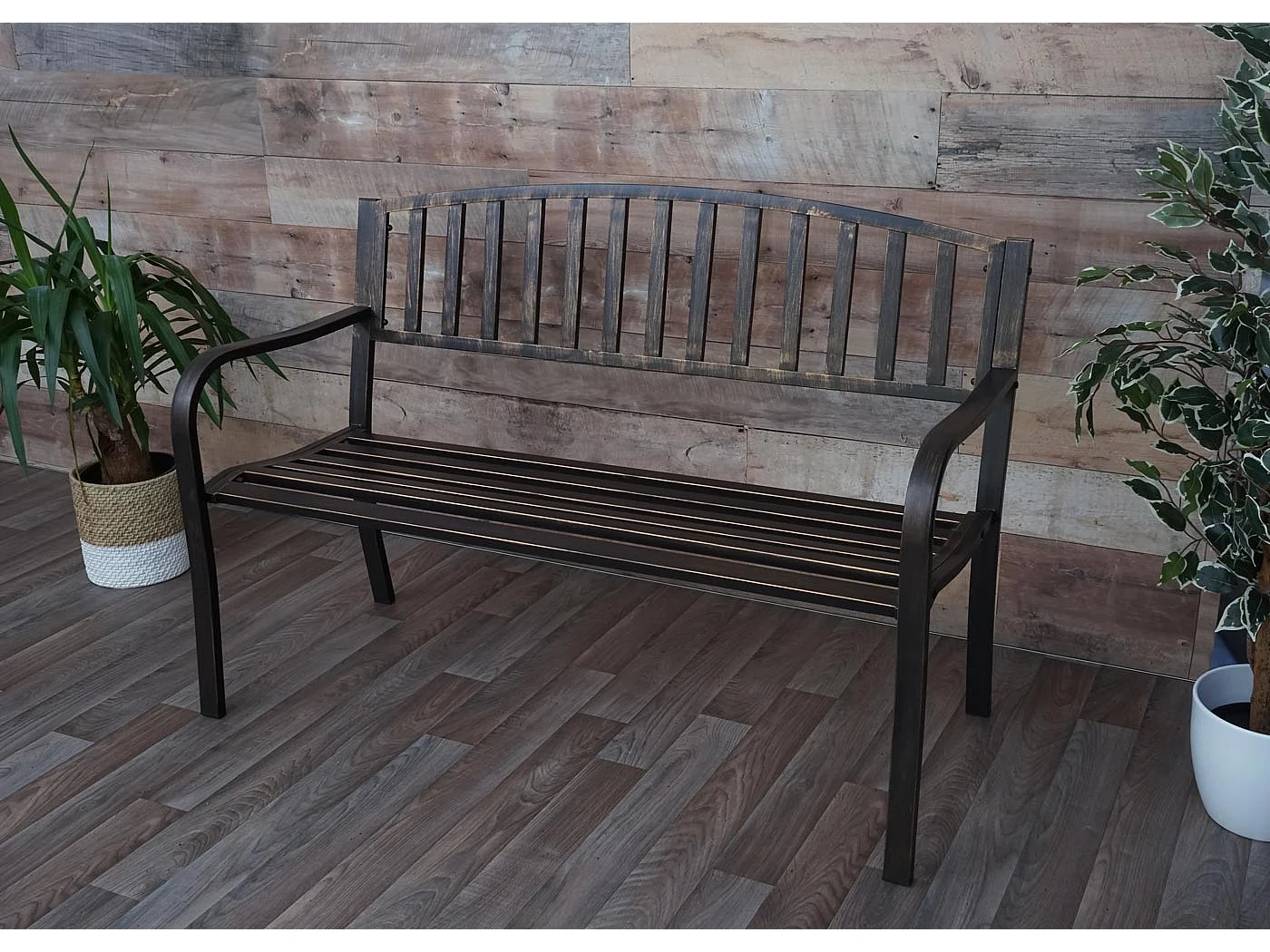 Banc de jardin MCW-F43,  bronze vintage