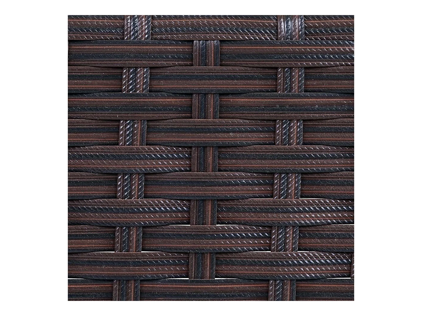 Divano sofa esterno giardino 2 posti Halden 106cm polyrattan marrone con cuscino avorio