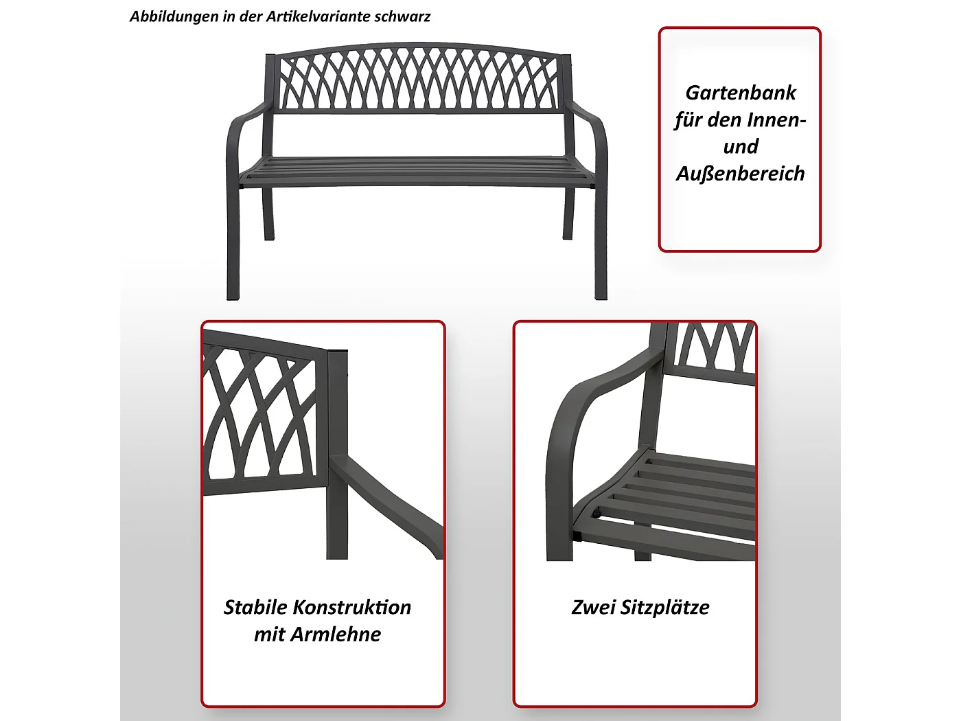 Tuinbank MCW-F45,  wit