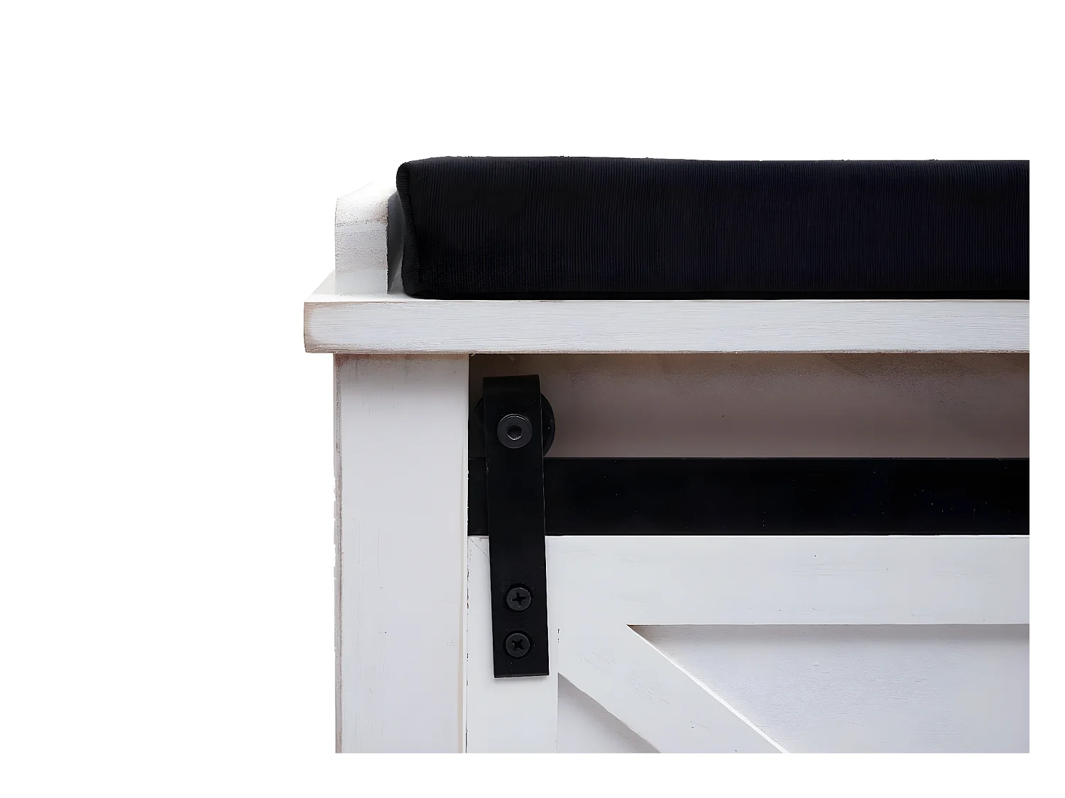 Bank met opbergvakken MCW-H53,  wit