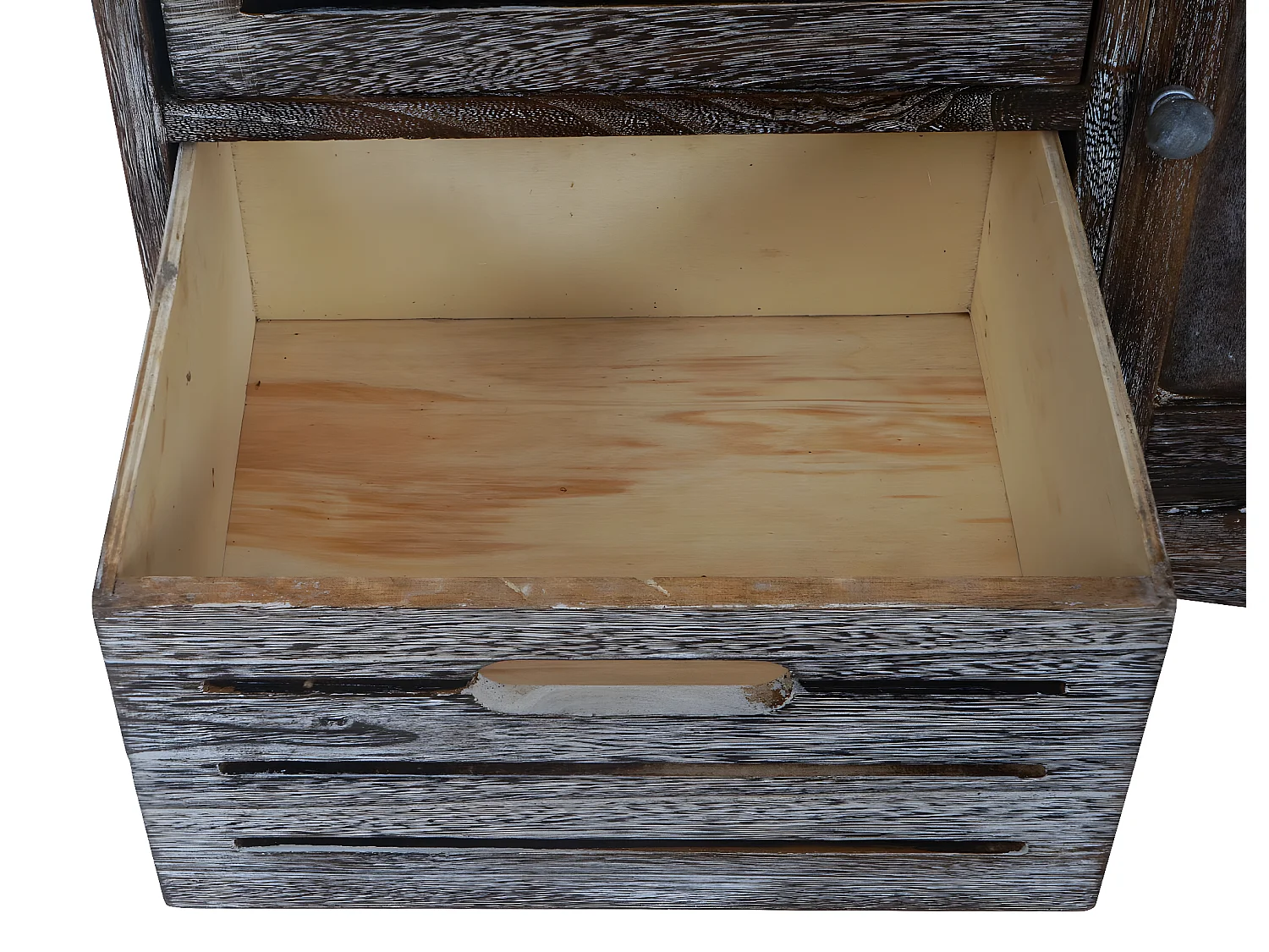 Bank MCW-J22, shabby look, Bank MCW-J22, bank ladekast, shabby-look vintage MVG-gecertificeerd 49x71x32cm bruin