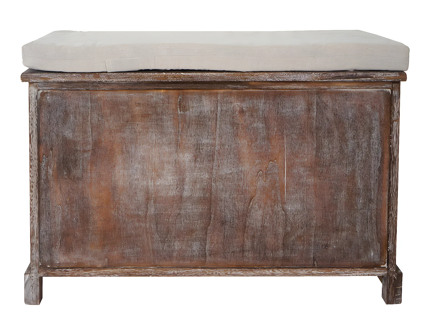 Bank MCW-J22, shabby look, Bank MCW-J22, bank ladekast, shabby-look vintage MVG-gecertificeerd 49x71x32cm bruin