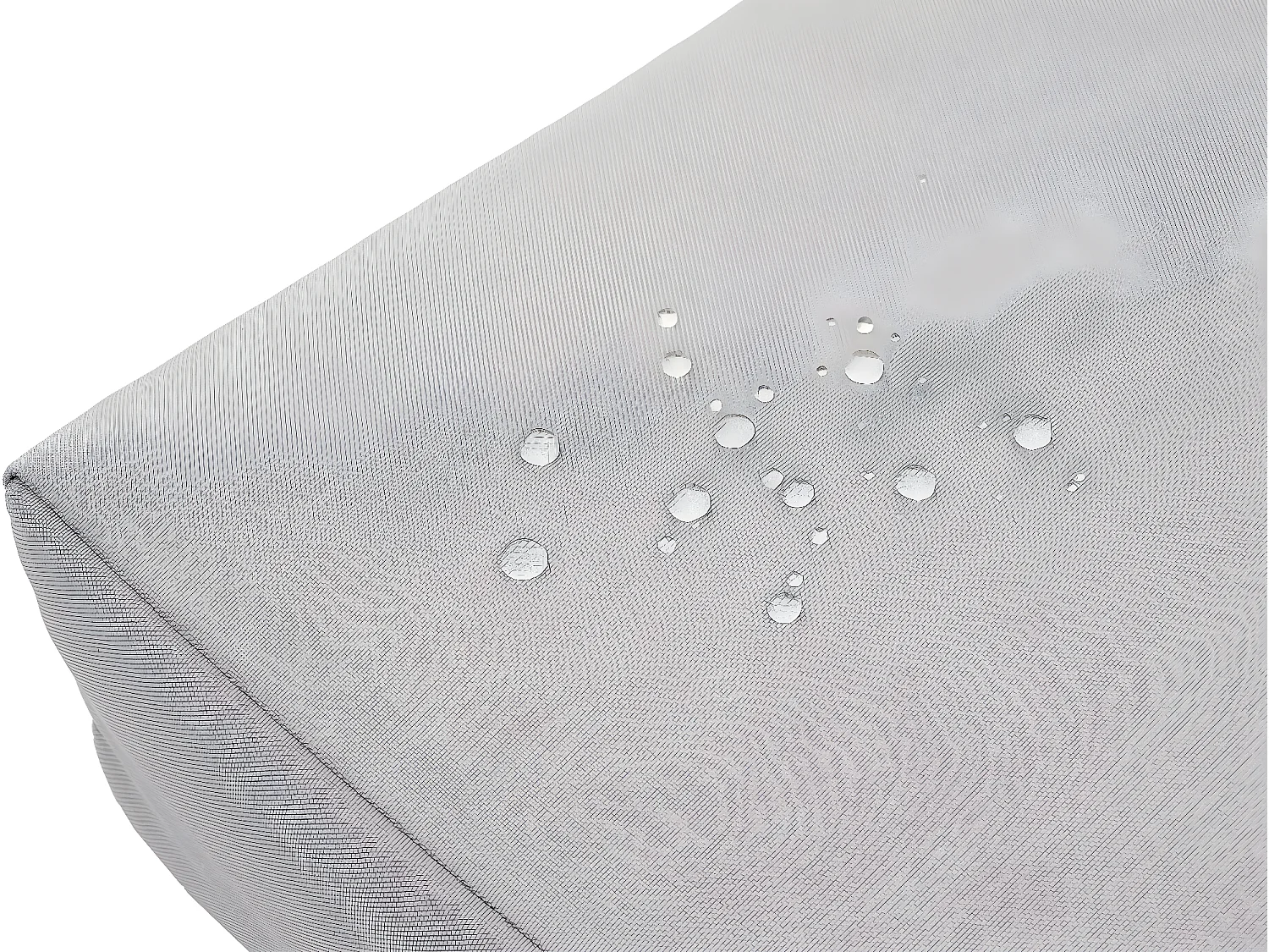 Banc en poly rotin MCW-G16,  noir, coussin gris clair