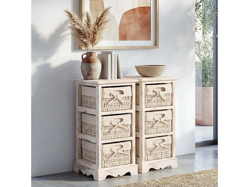 Rekkenkast (set van 2),  wit