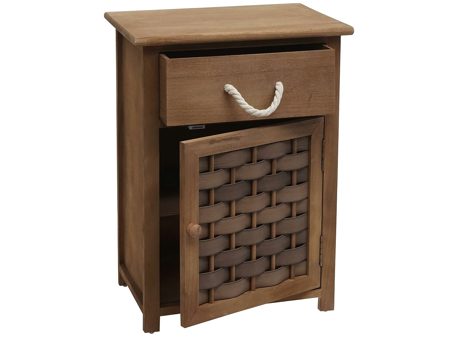 Ladekast MCW-K83,  donkerbruin, polyrattan donkerbruin