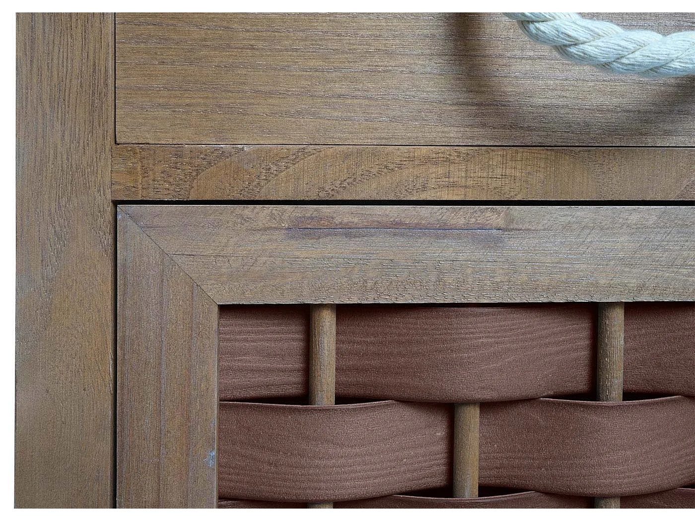 Commode MCW-K83,  donkerbruin, polyrattan donkerbruin