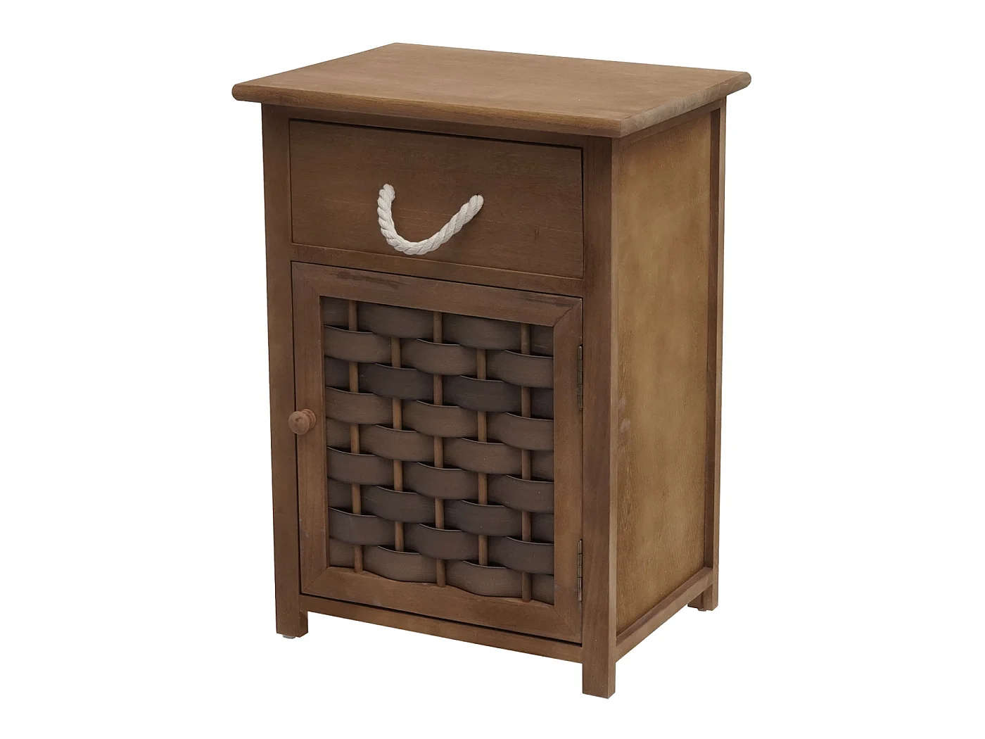 Commode MCW-K83,  donkerbruin, polyrattan donkerbruin