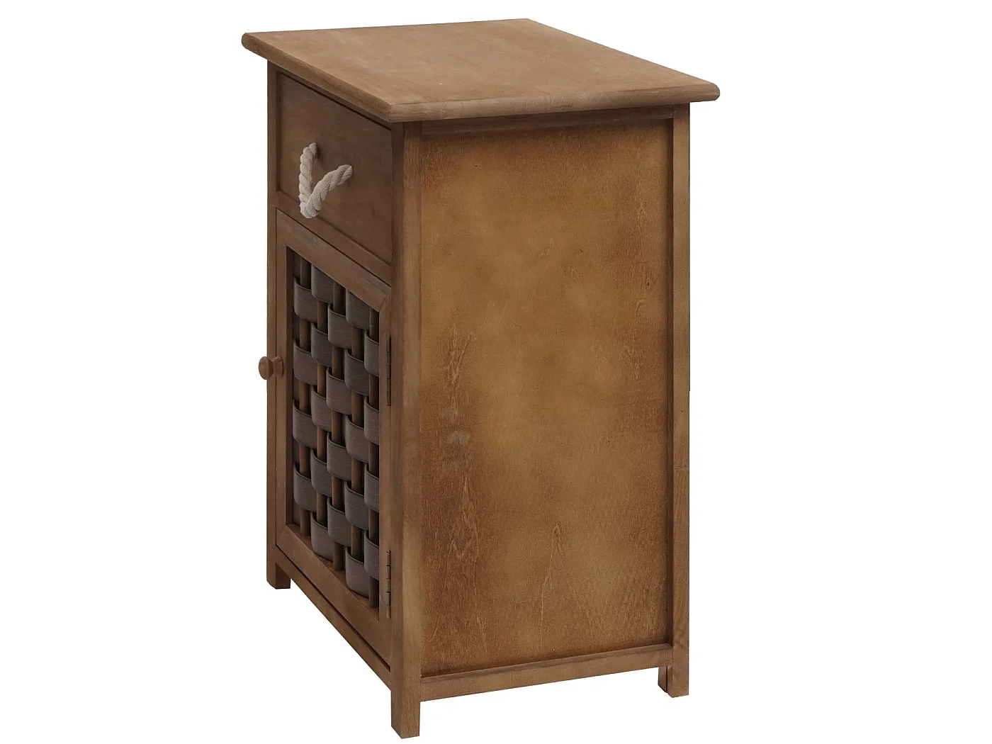 Commode MCW-K83,  donkerbruin, polyrattan donkerbruin