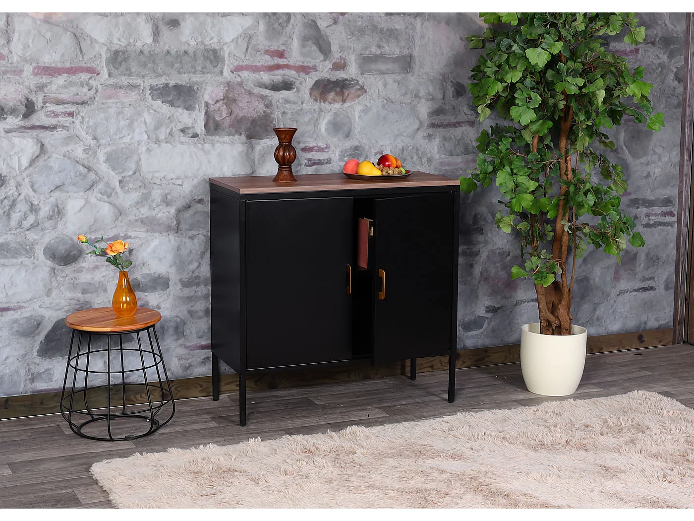 Commode MCW-L84-2,  noir