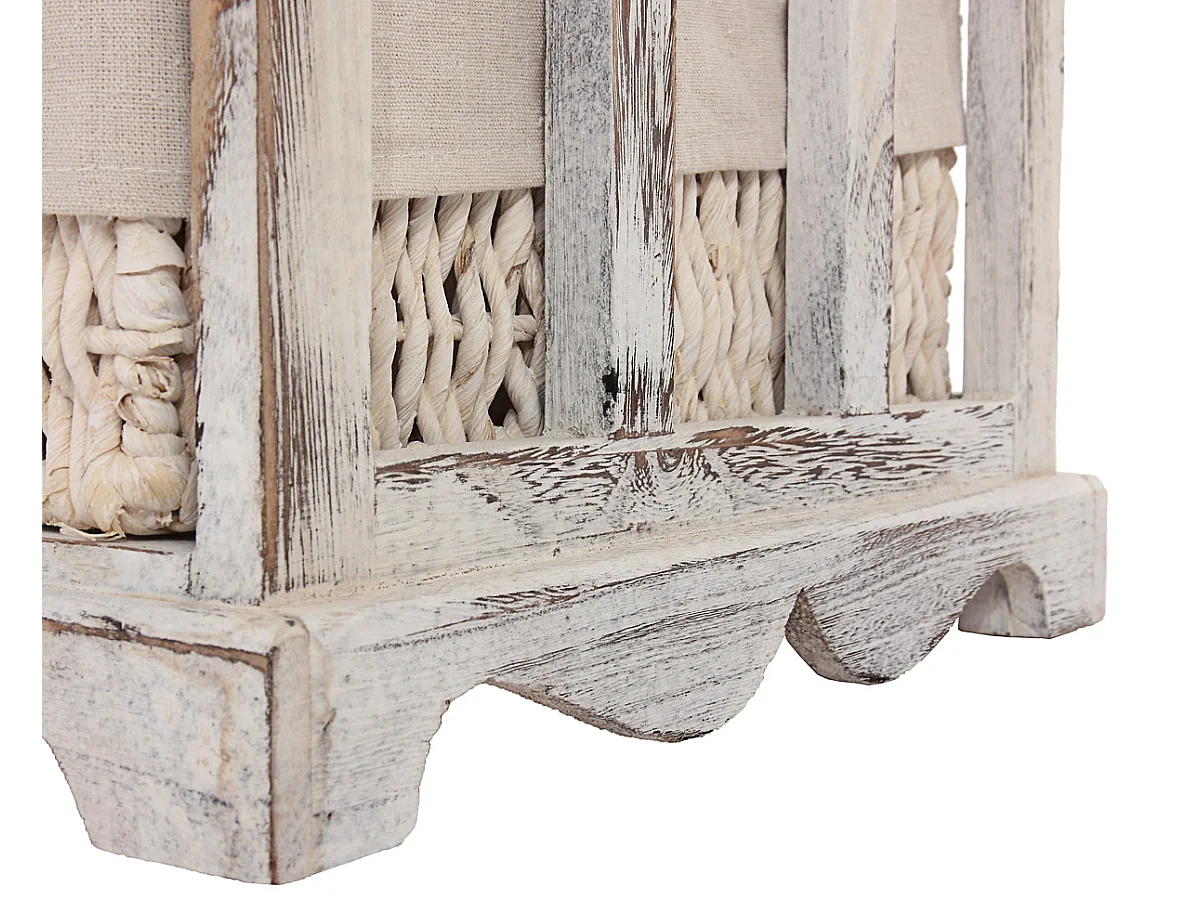 Commode et banc 5 tiroirs,  blanc