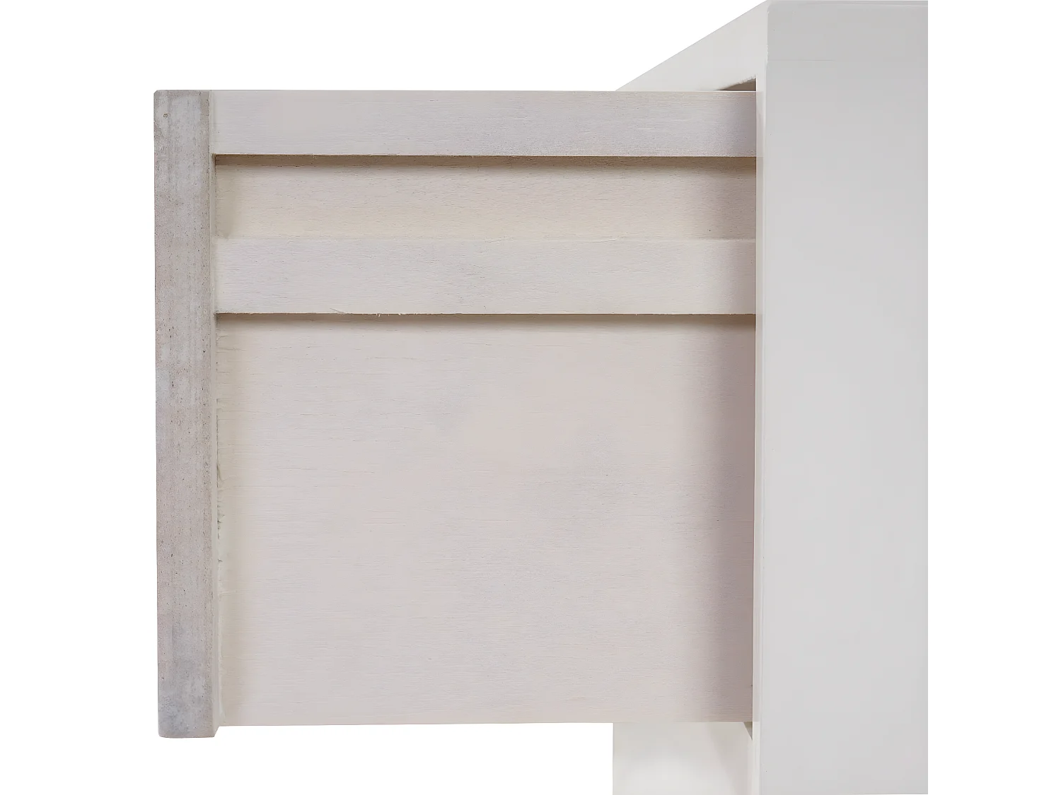 Serie Malmoe cassettiera comodino moderno nordico MDF con 2 cassetti 30x40x59cm bianco