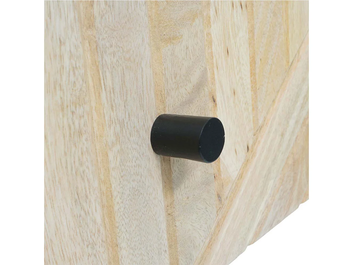 Nachttisch MCW-L95, Kommode Beistelltisch Nachtschrank Schrank, Schublade Mango-Holz 51x45x40cm MVG-zertifiziert, natur