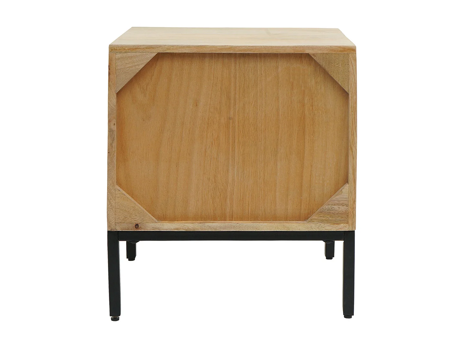 Nachttisch MCW-L95, Kommode Beistelltisch Nachtschrank Schrank, Schublade Mango-Holz 51x45x40cm MVG-zertifiziert, natur