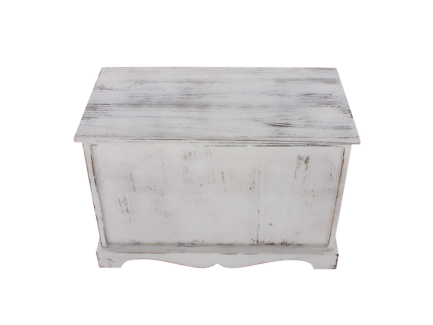 Roupeiro com banco Shabby (4 peças),  branco