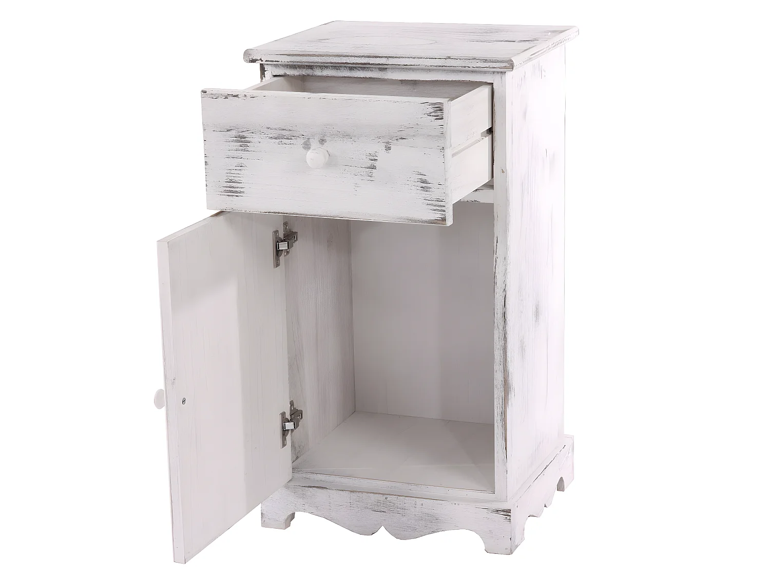 Commode Table d'appoint,  blanc