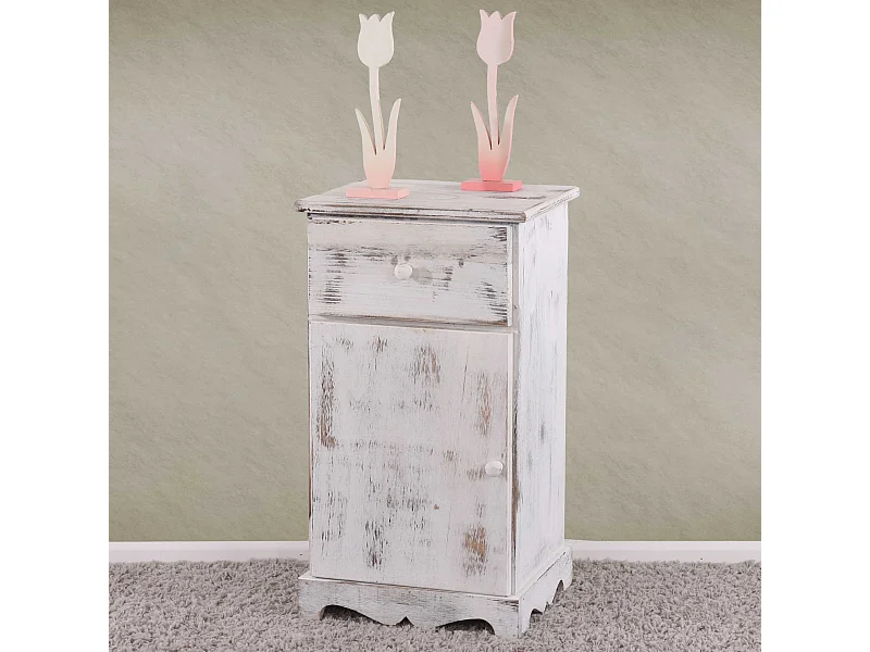 Commode Table d'appoint,  blanc