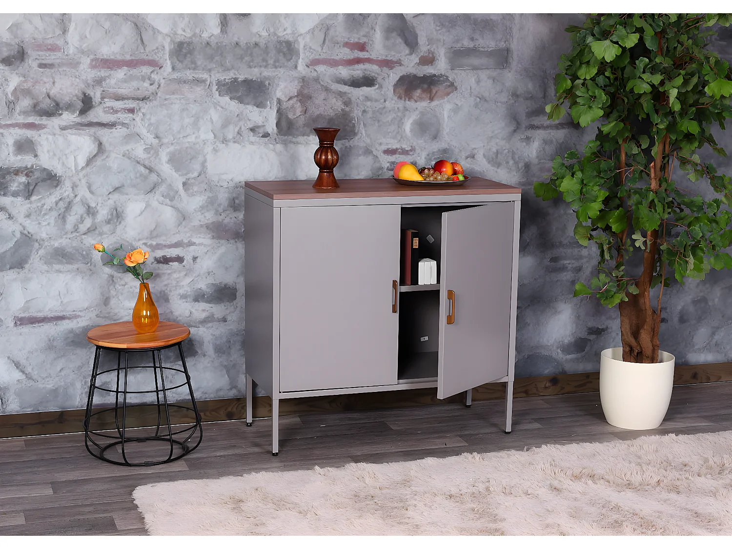 Commode MCW-L84-2,  gris