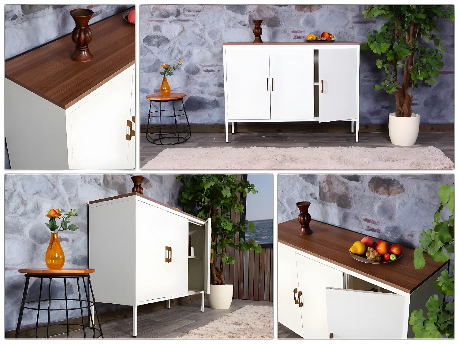 Commode MCW-L84-3,  blanc