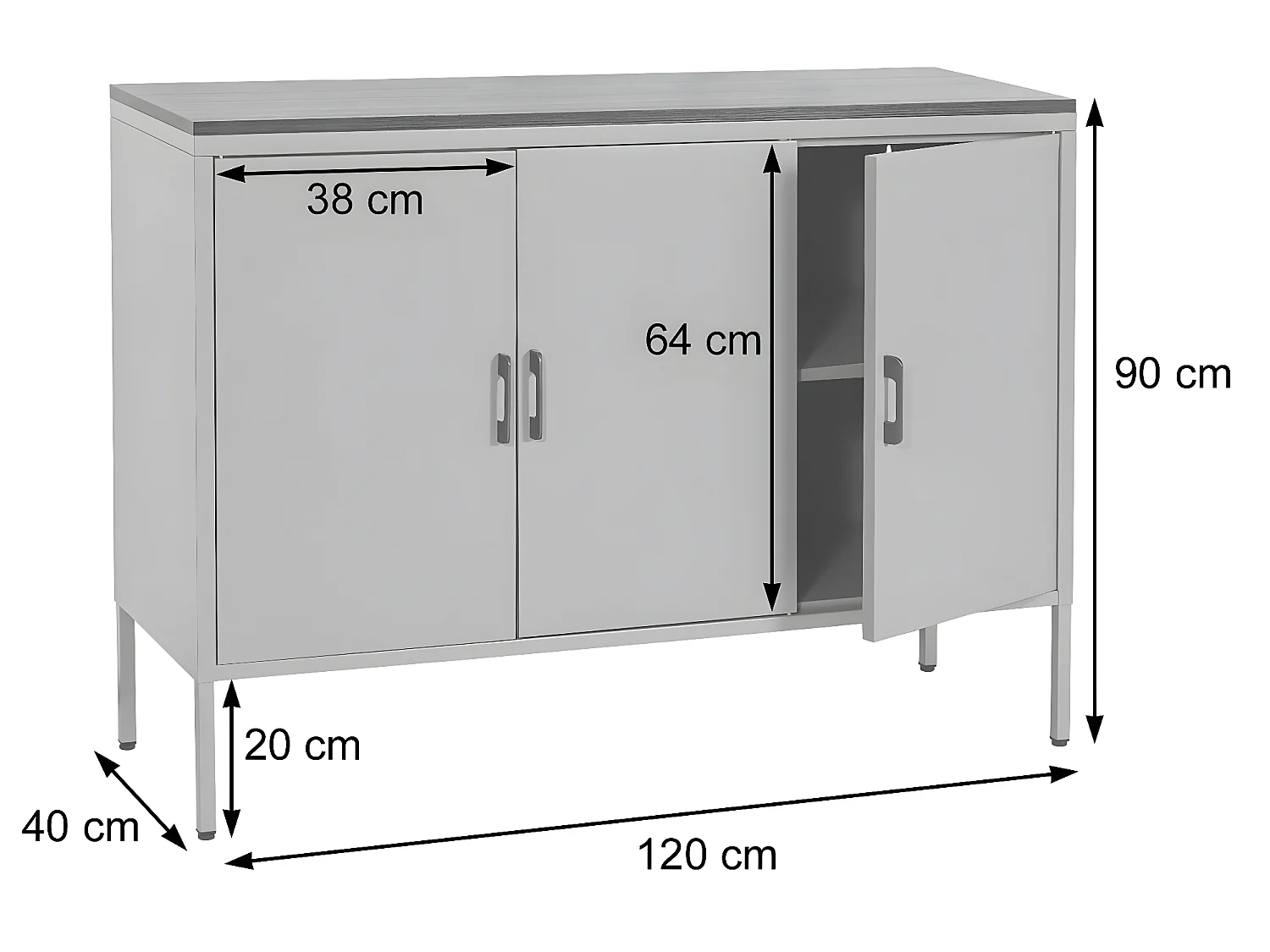Commode MCW-L84-3,  blanc