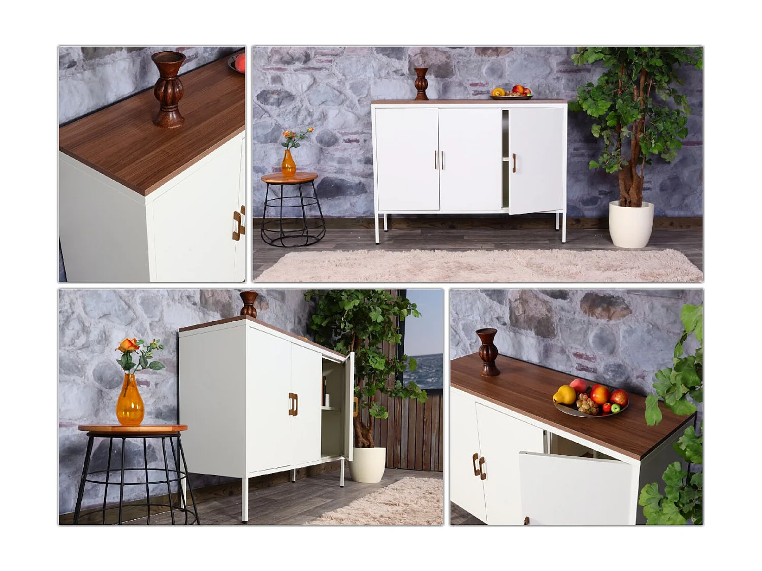 Commode MCW-L84-3,  blanc