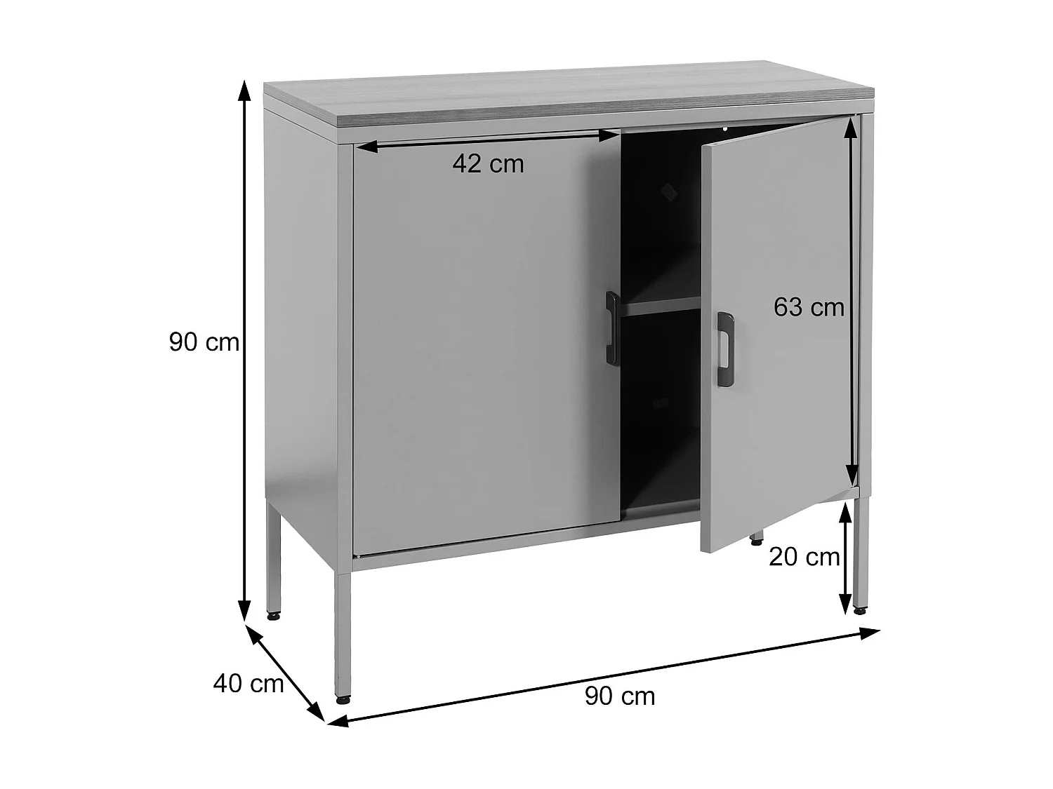 Commode MCW-L84-2,  wit
