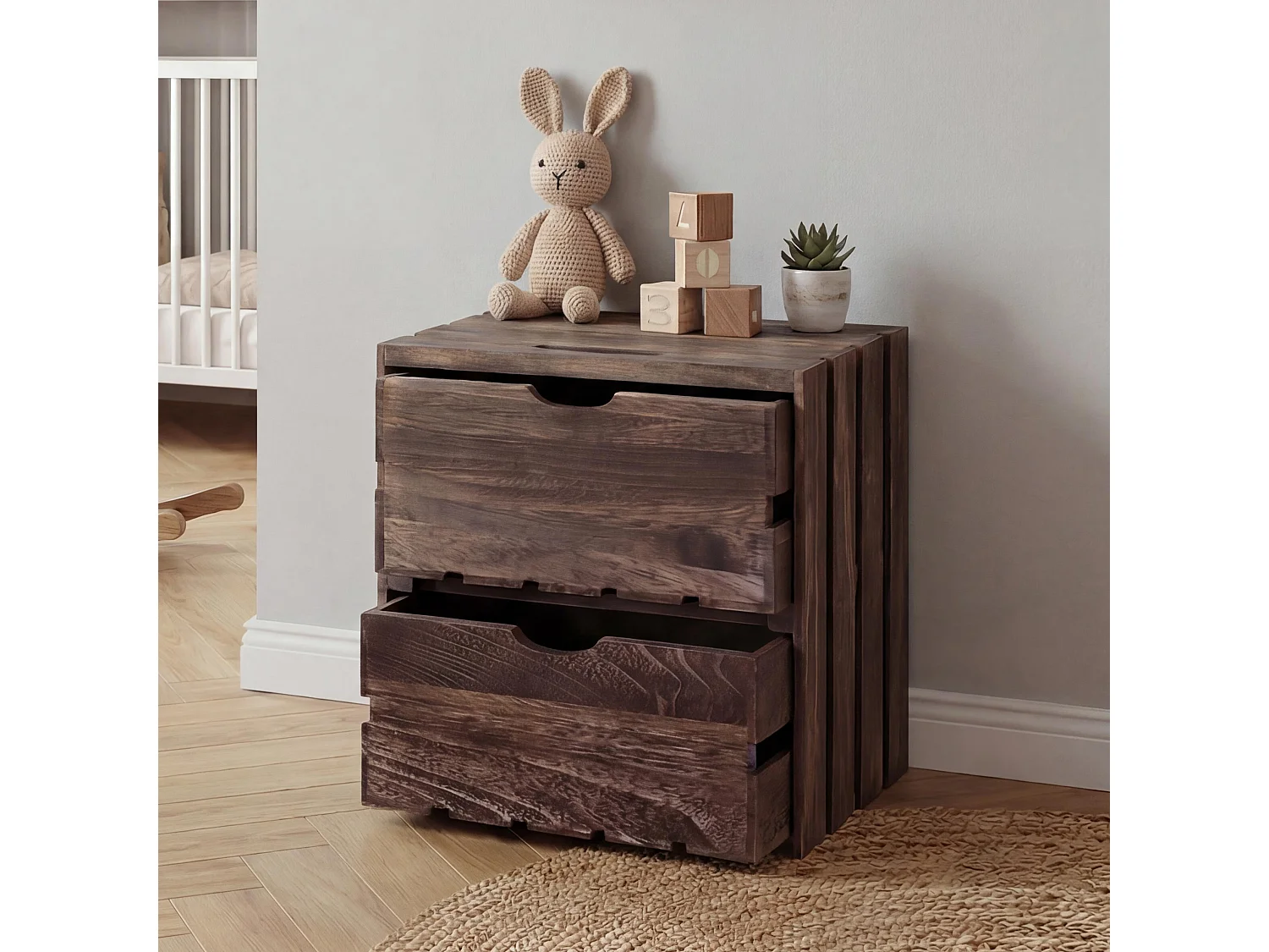 Commode MCW-C62,  brun shabby