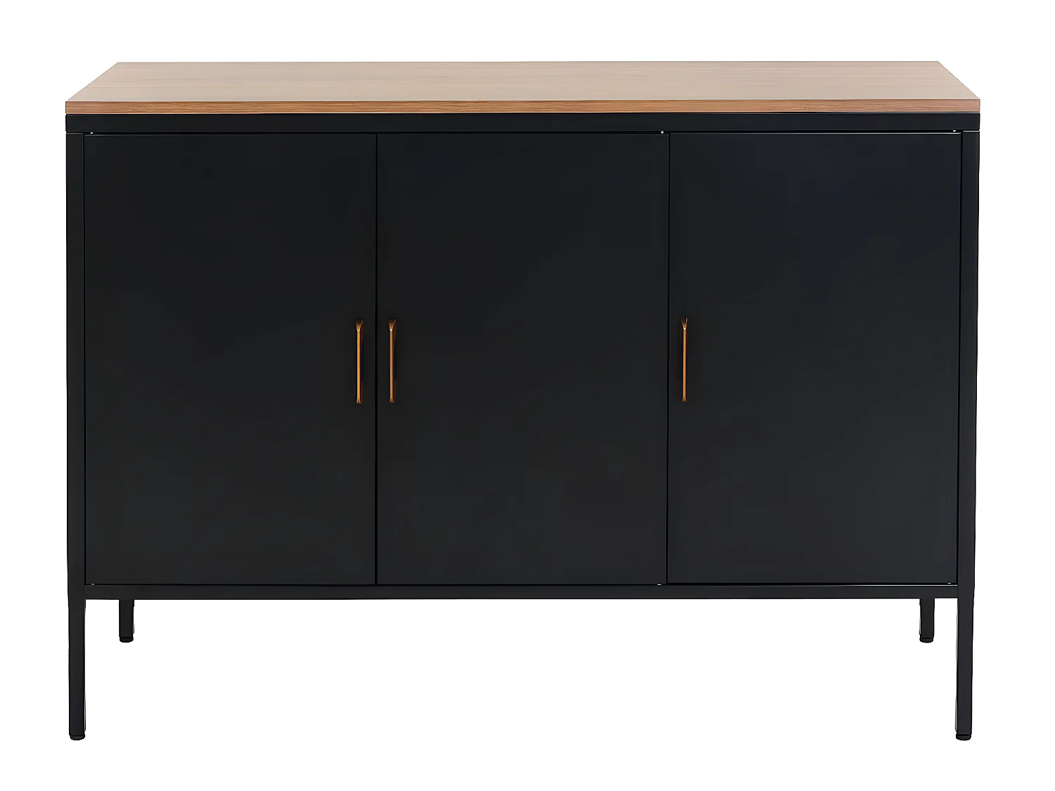 Kommode MCW-L84-3, Schwarz