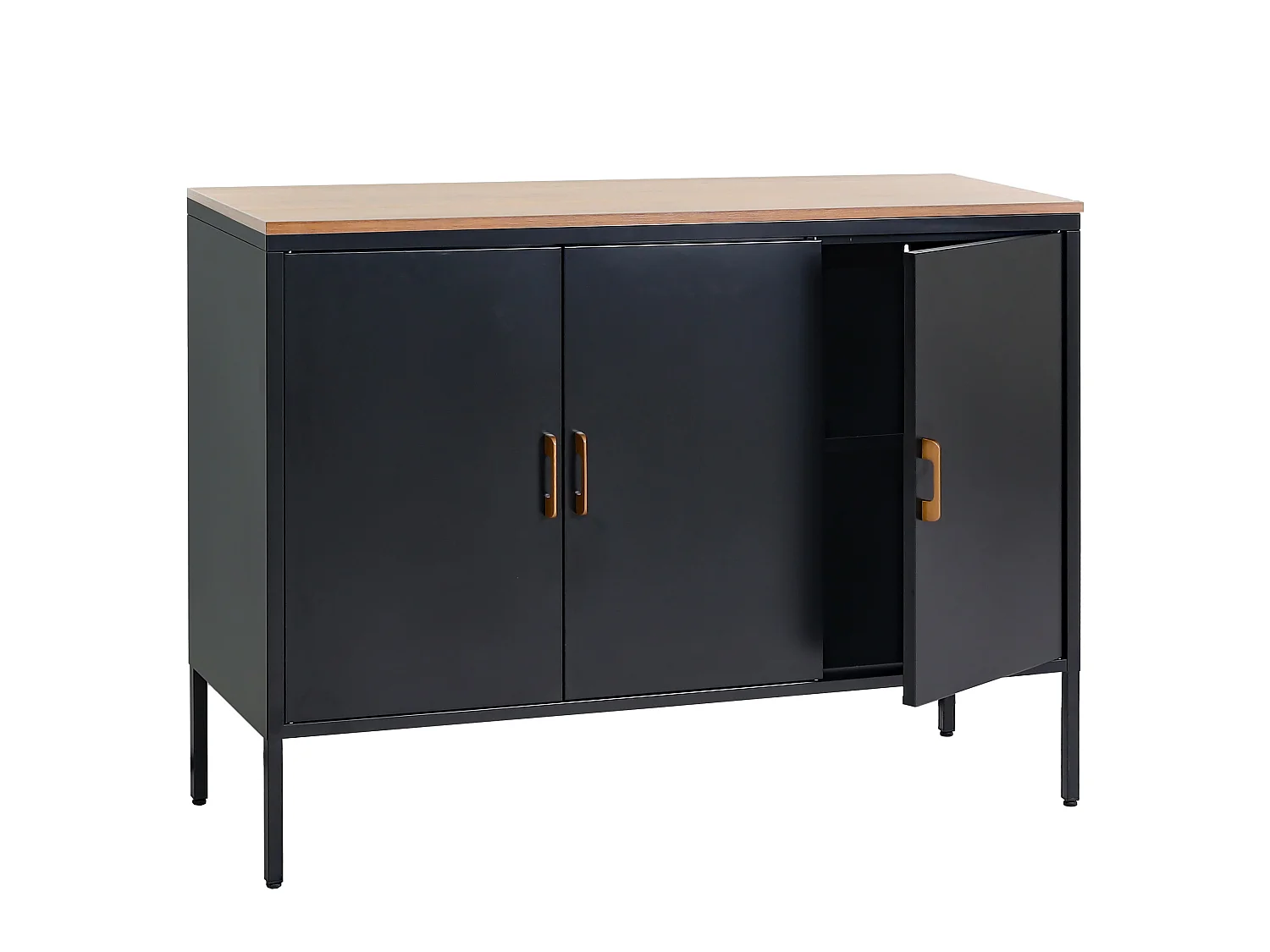 Commode MCW-L84-3,  zwart