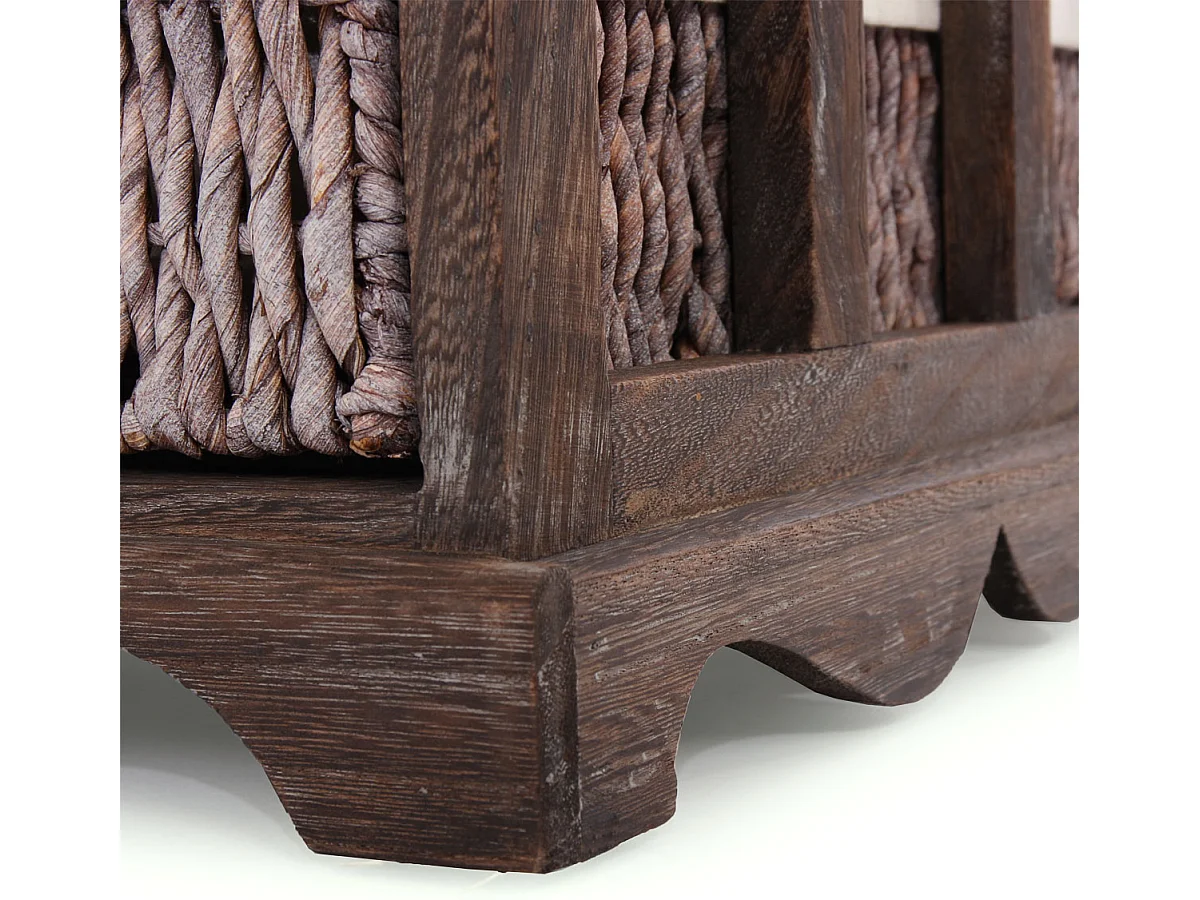 Komoda i ławka z 5 szufladami,  brązowa