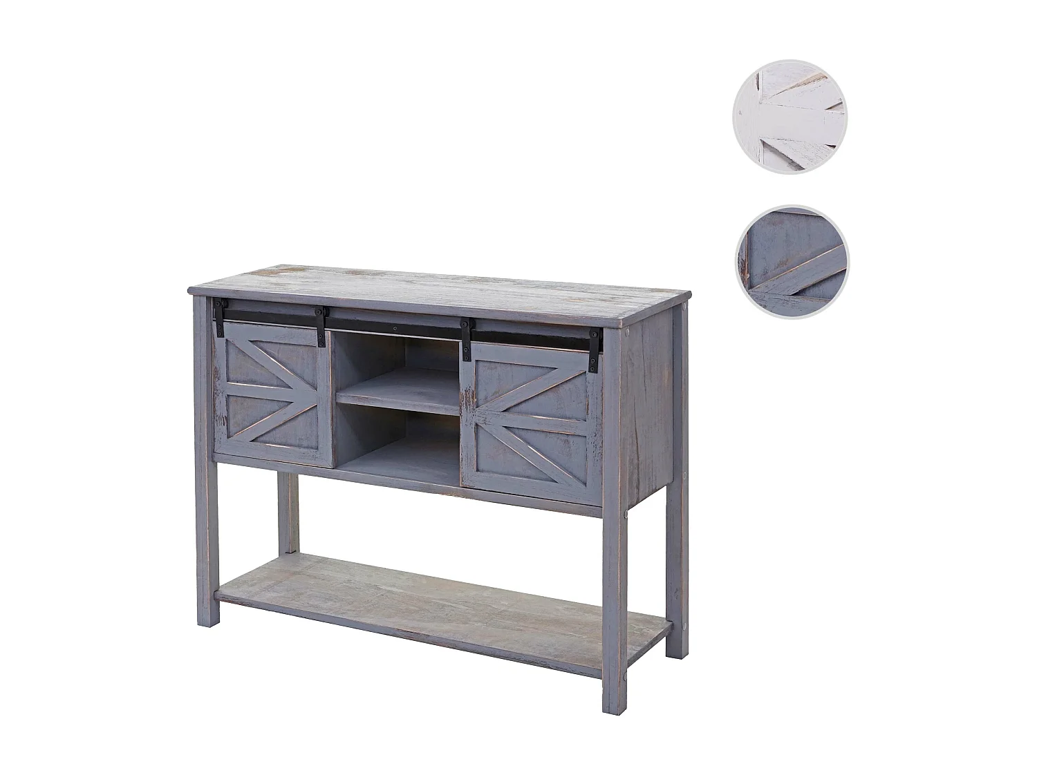 Commode MCW-D57,  donkergrijs