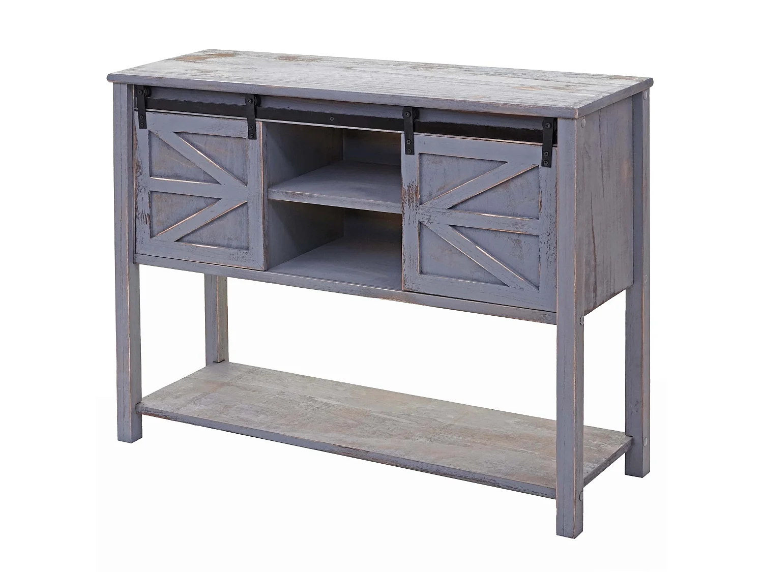 Kommode MCW-D57, Dunkelgrau