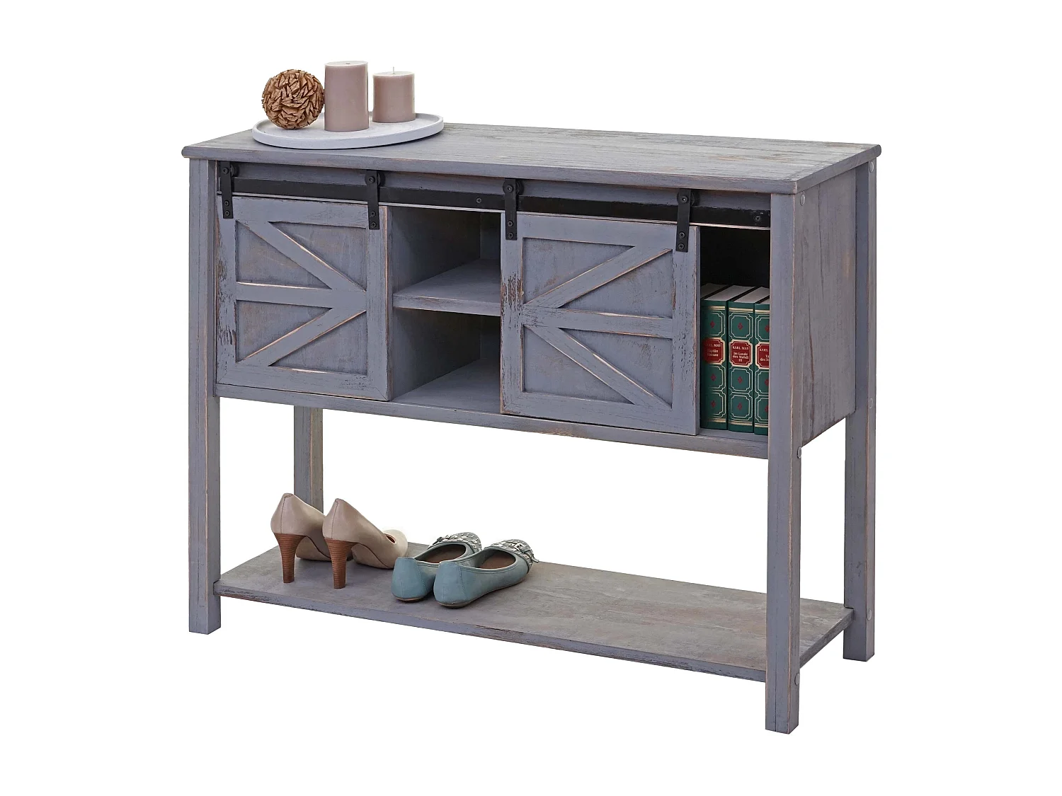 Kommode MCW-D57, Dunkelgrau