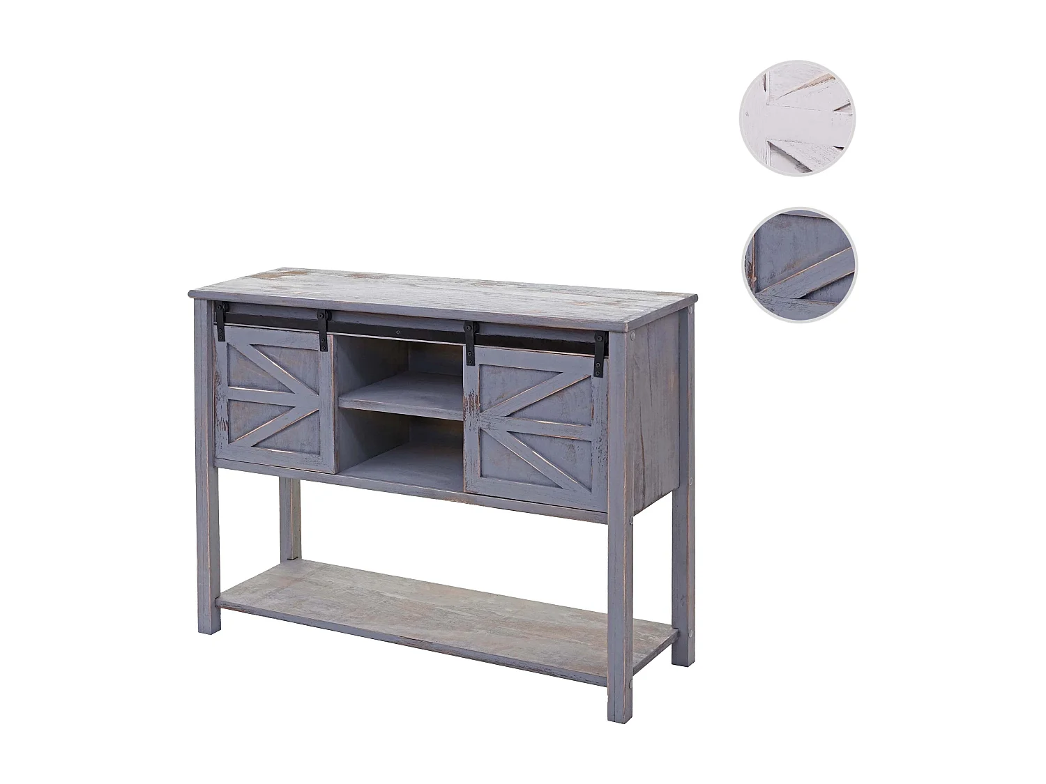 Kommode MCW-D57, Dunkelgrau