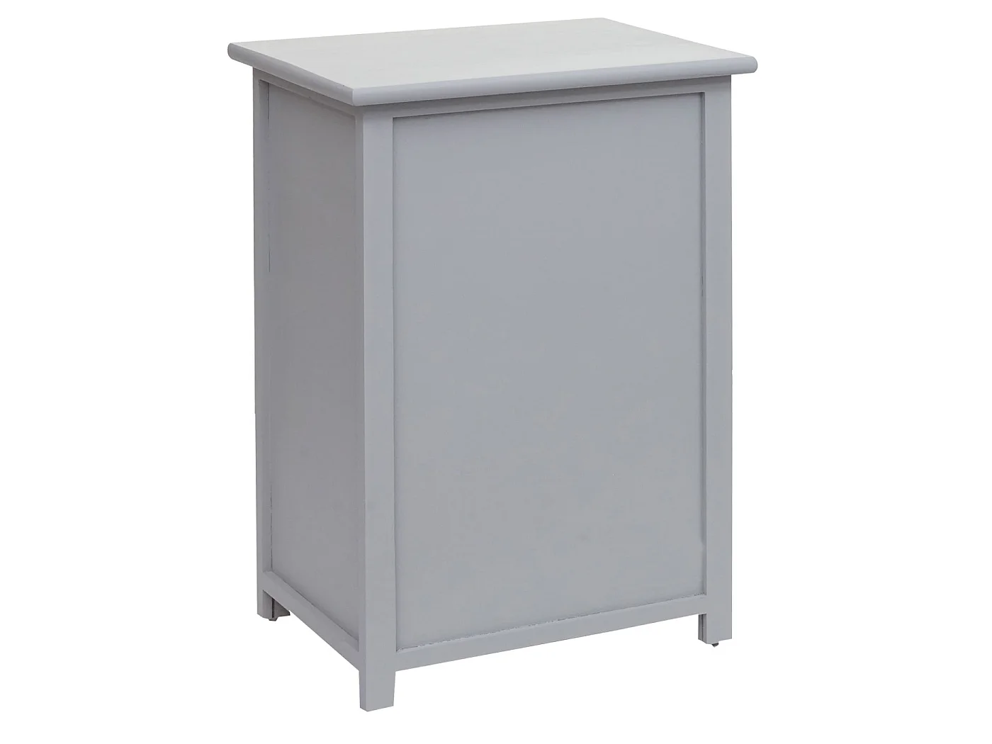Commode MCW-K83,  gris, poly rotin gris foncé