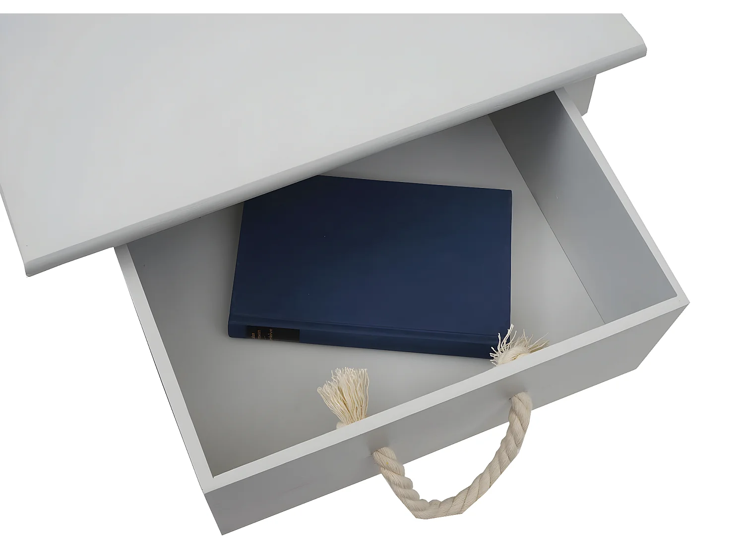 Commode MCW-K83,  gris, poly rotin gris foncé