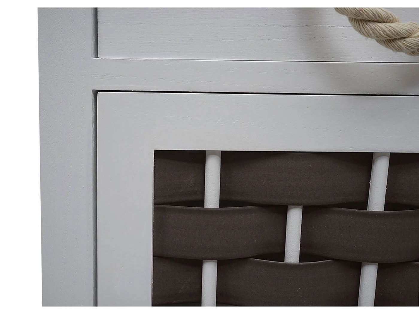 Commode MCW-K83,  grijs, polyrattan donkergrijs