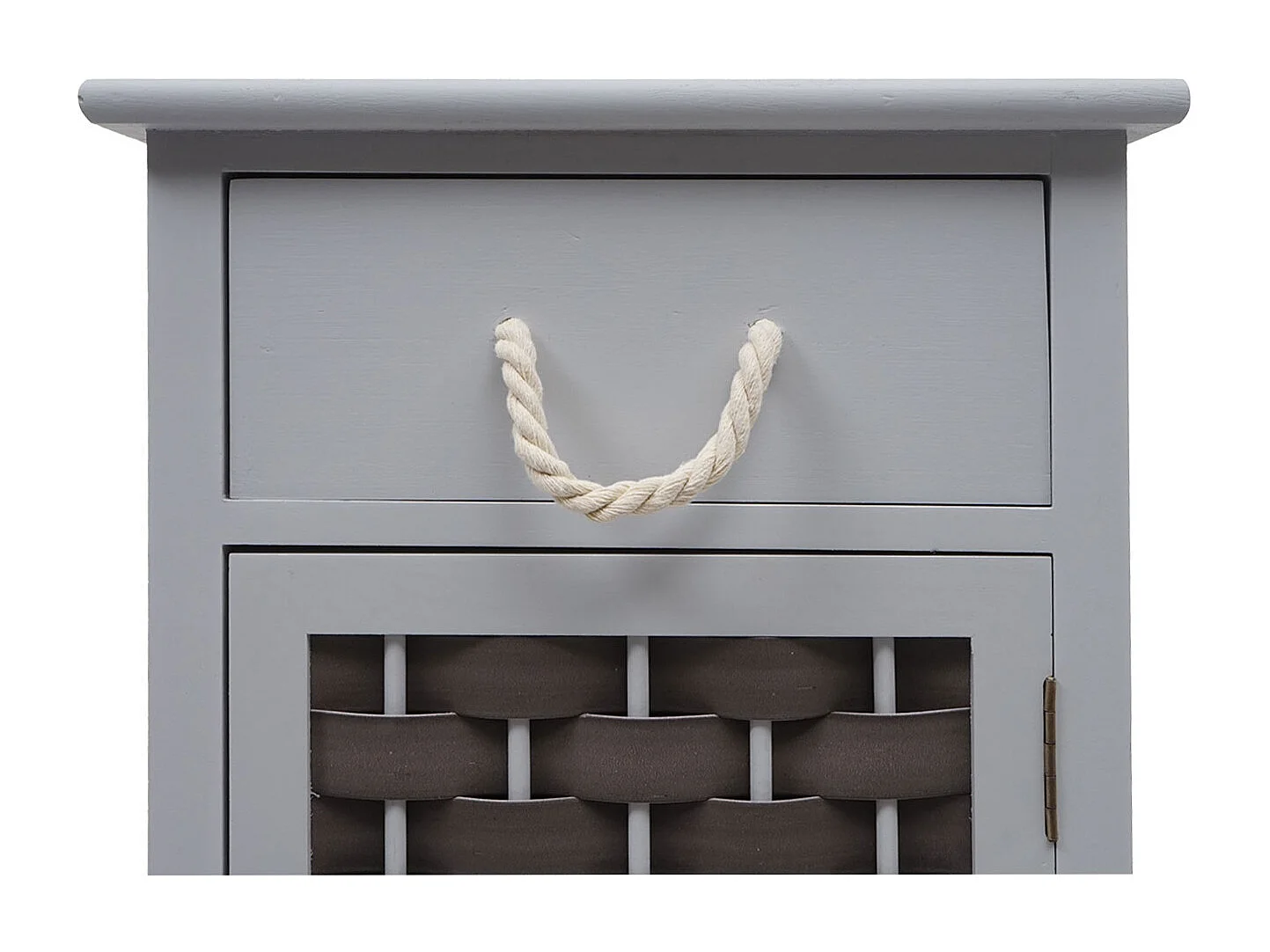 Commode MCW-K83,  grijs, polyrattan donkergrijs