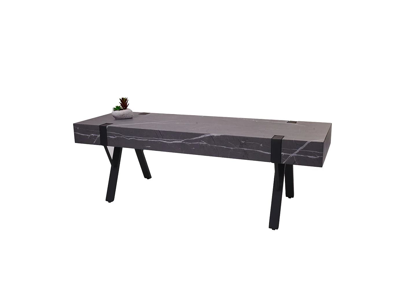 Stojak TV MCW-L54,  marmurowy szary