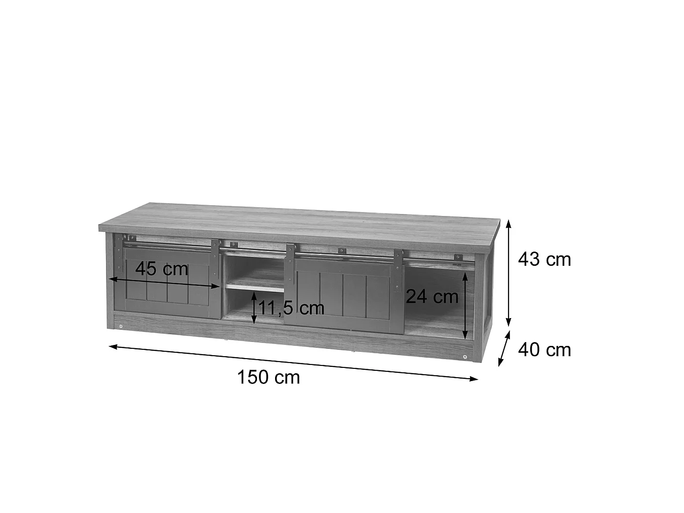 TV-rek MCW-K75,  bruin