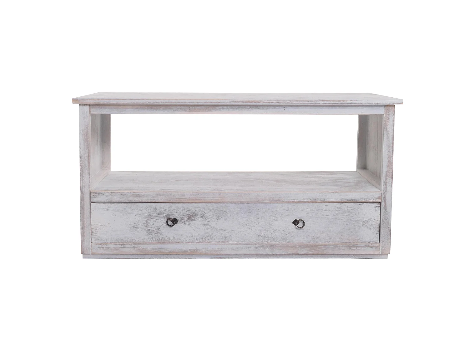 Meuble TV Table de télévision Lowboard,  blanc