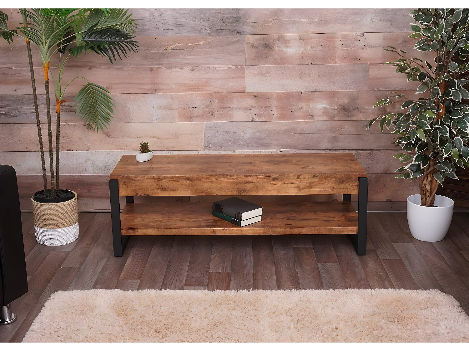 Meuble TV MCW-L53,  chêne sauvage foncé