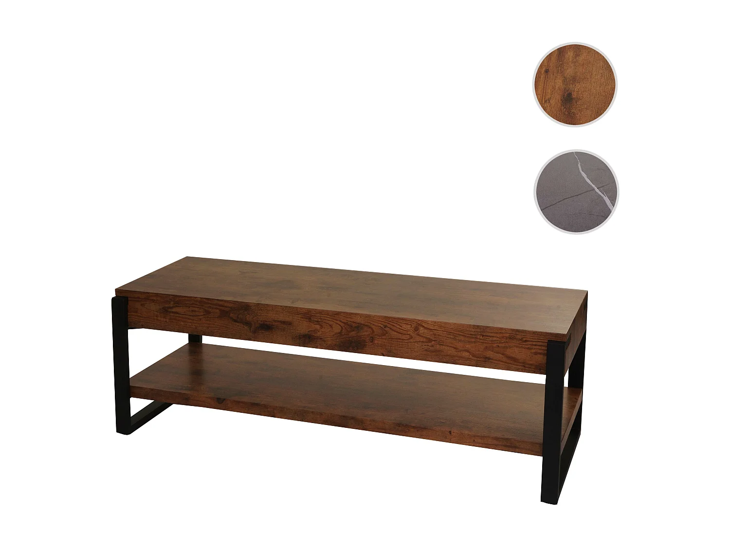 Meuble TV MCW-L53,  chêne sauvage foncé