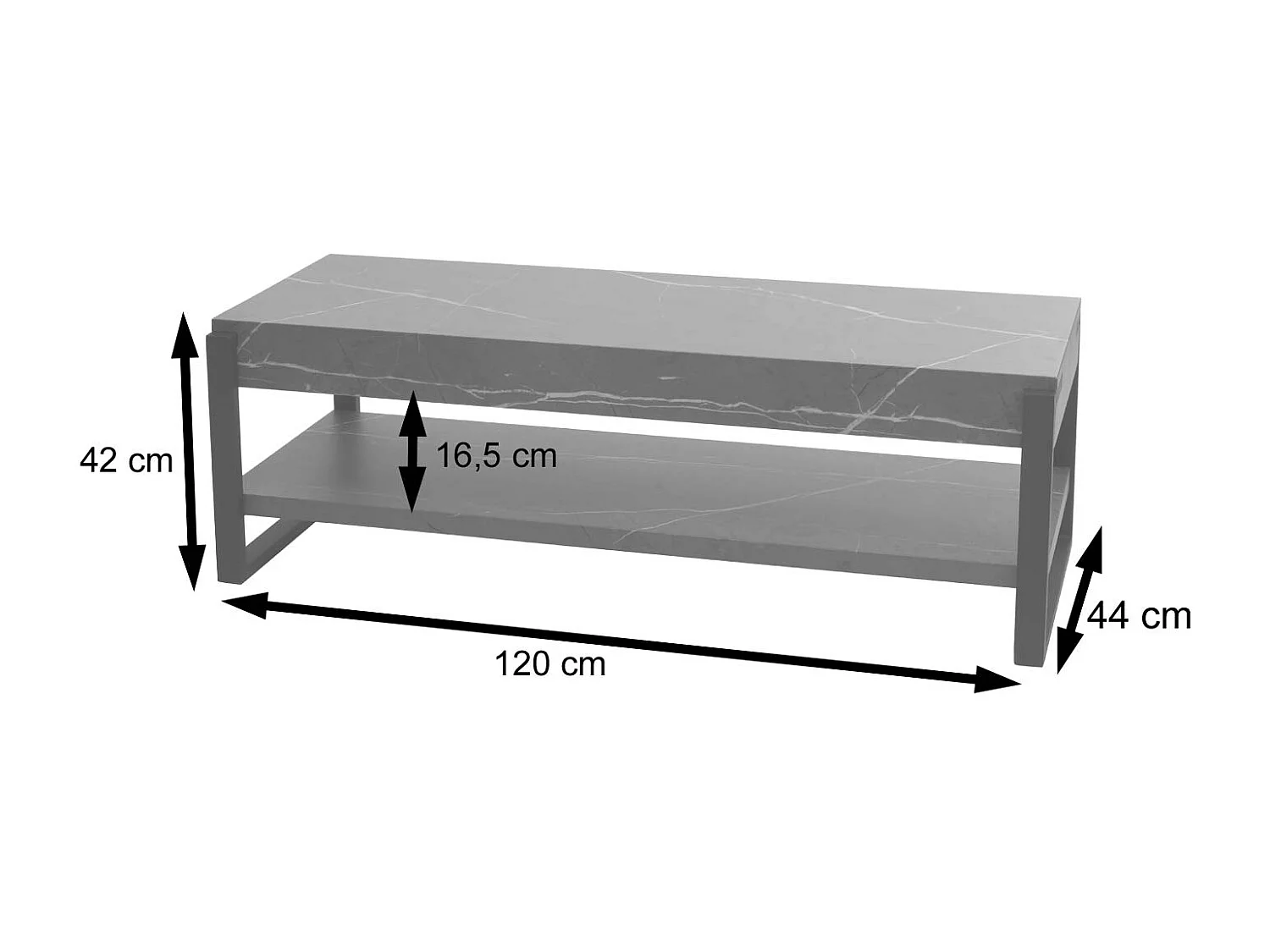Meuble TV MCW-L53,  chêne sauvage foncé