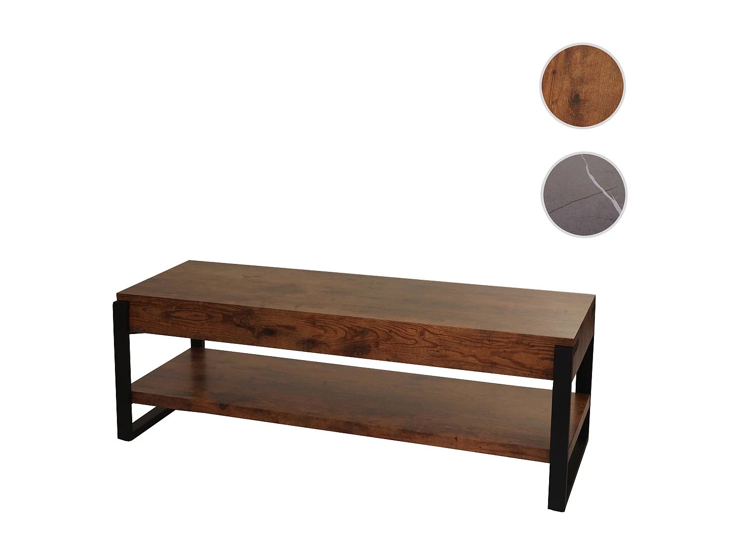 Meuble TV MCW-L53,  chêne sauvage foncé