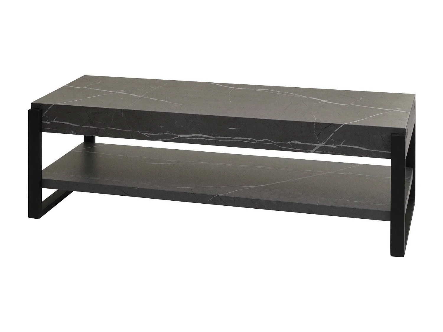 Meuble TV MCW-L53,  aspect marbre gris