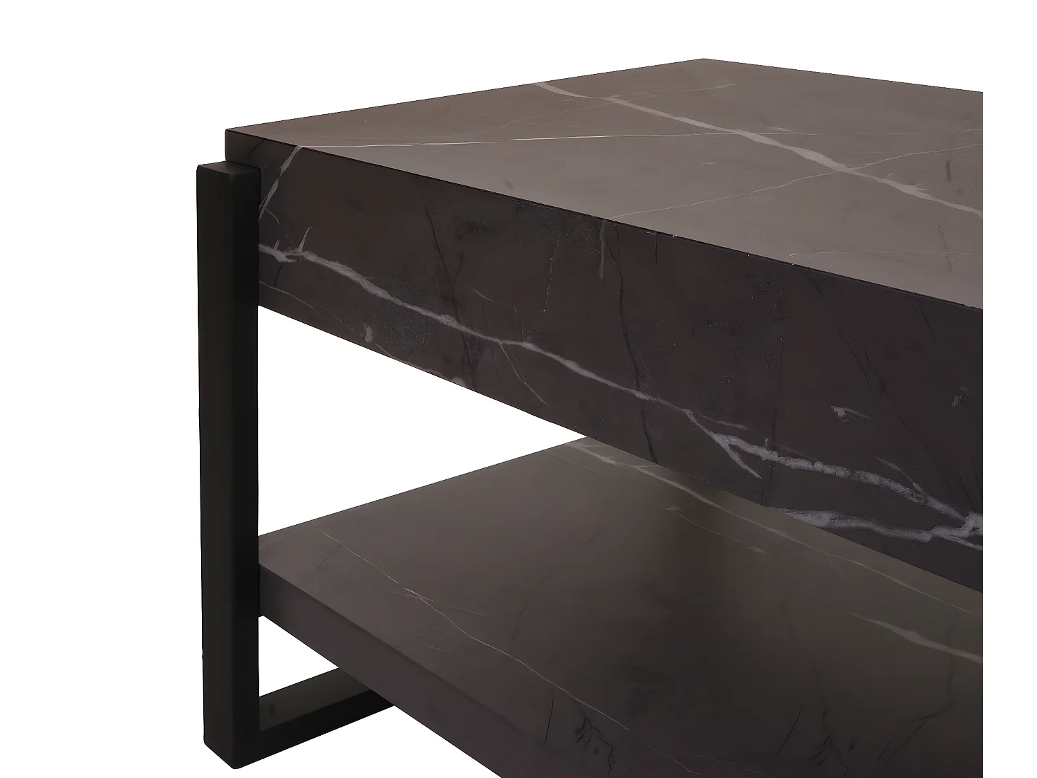 Meuble TV MCW-L53,  aspect marbre gris