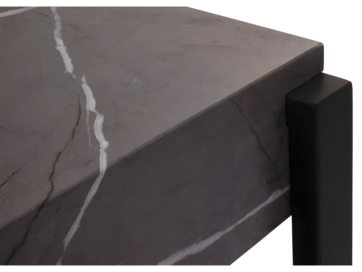 Meuble TV MCW-L53,  aspect marbre gris