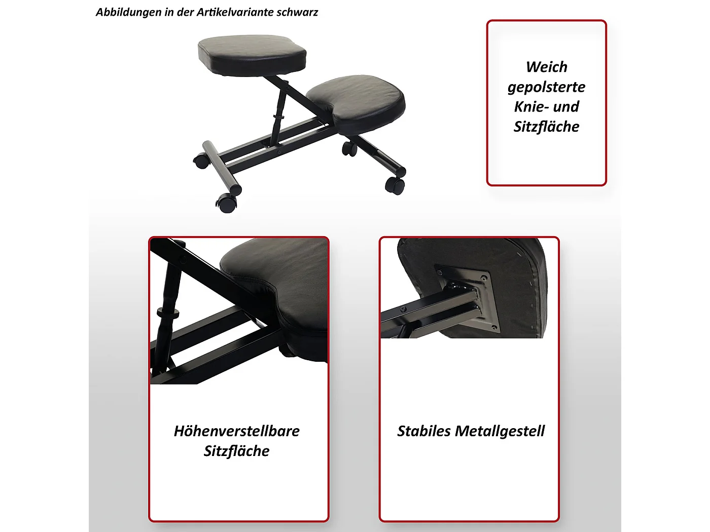 Genouillère MCW-E10 Rollbar,  noir